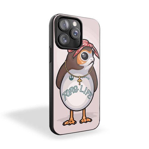 Porg Life Funny Tupac iPhone 15 Case Cover