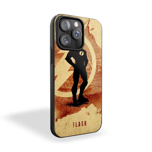 Superhero Silhouette The Flash iPhone 15 Case Cover