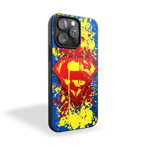 Superman Superhero Paint Color iPhone 15 Case Cover