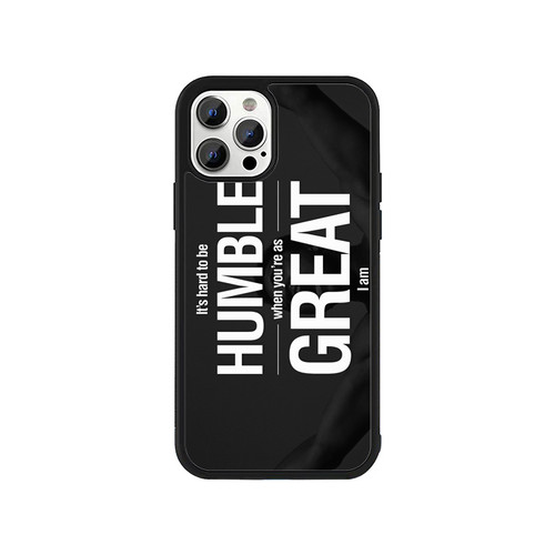 Muhammad Ali Quotes It'S Hard To Be Humble When You'Re As Great I Am iPhone 13 / 13 Mini / 13 Pro / 13 Pro Max Case Cover