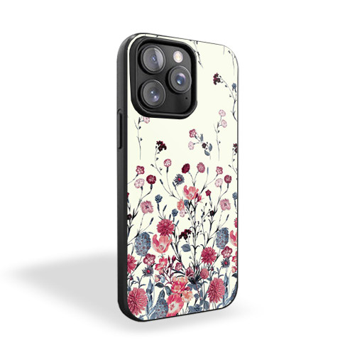Wildflower Pattern Flower iPhone 15 Case Cover