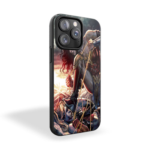 Wonder Woman Vs Harley Quinn iPhone 15 Case Cover