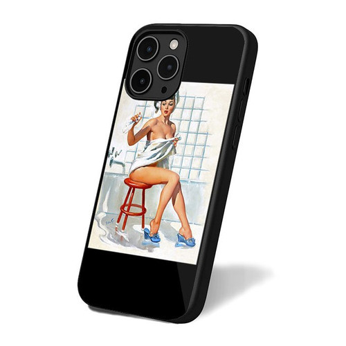 1940S Pin-Up Girl Bath Time iPhone 16 Case Cover