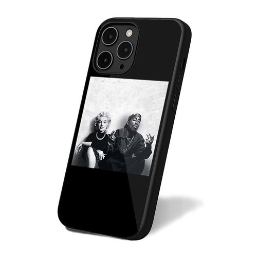 2Pac And Marilyn Monroe Pose iPhone 16 Case Cover