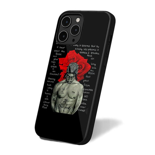 2Pac The Rose That Grew Quote iPhone 16 Case Cover