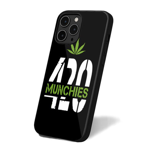 420 Munchies Weed Leafcannabis Funny Kush Smoking Marijuana iPhone 16 Case Cover