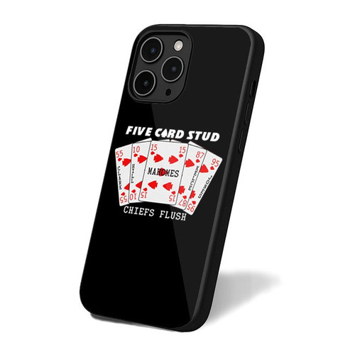 5 Card Stud Chiefs Flush iPhone 16 Case Cover