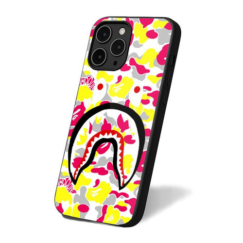 A Bape Shark Camo Logo iPhone 16 Case Cover