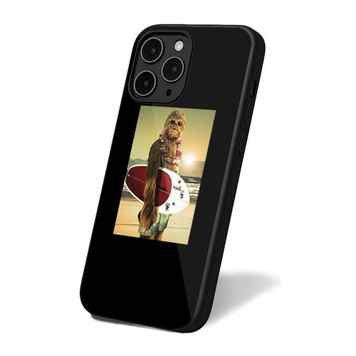 A Surfing Chewbacca Star Wars Retro Classic Simple iPhone 16 Case Cover