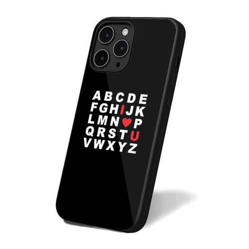 Abc Alphabet I Love You Valentine iPhone 16 Case Cover