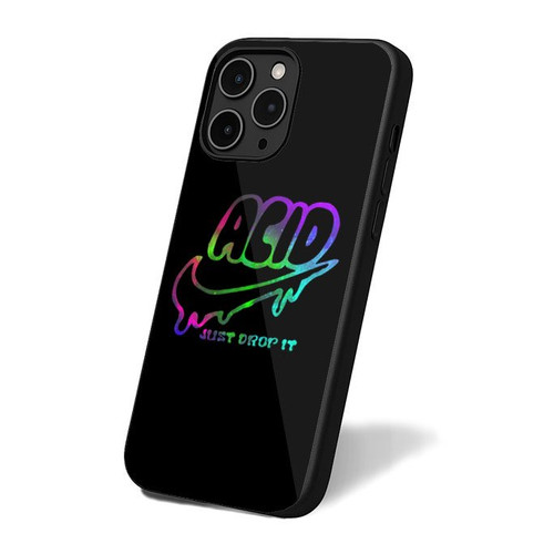 Acid Just Drop It Tie Dye Rainbow Galaxy iPhone 16 Case Cover