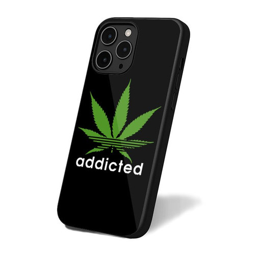 Adidas Addicted Pot Marijuana Humourous iPhone 16 Case Cover