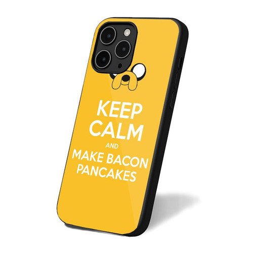 Adventure Time Jake Dog Keep Calm And Make Bacon Pancakes Funny iPhone 16 Case Cover