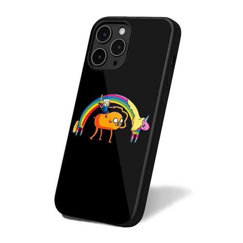 Adventure Time Unicorn Rainbow iPhone 16 Case Cover