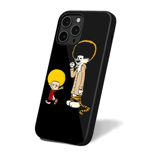 Afro Calvin And Hobbes iPhone 16 Case Cover