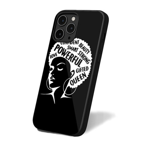 Afro Lady Inspiring Words Black Lives Matter Women Feminist Girl Power iPhone 16 Case Cover