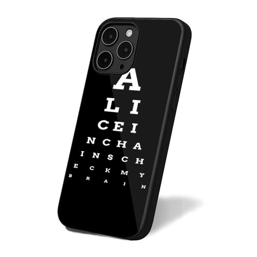 Alice In Chains Eye Chart iPhone 16 Case Cover