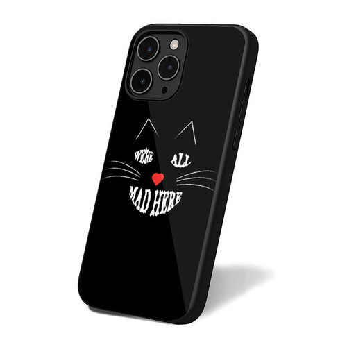 Alice In Wonderland Inspired We're All Mad Here 7 iPhone 16 Case Cover