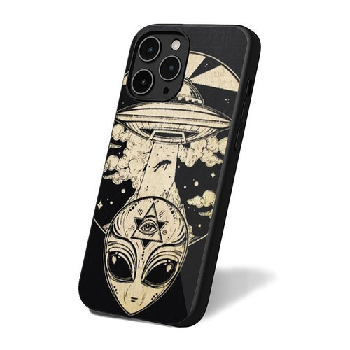 Alien Abduction Ufo iPhone 16 Case Cover