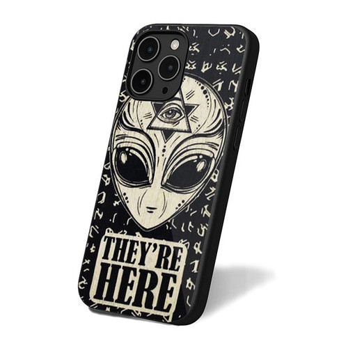 Alien Illuminati They're Here iPhone 16 Case Cover