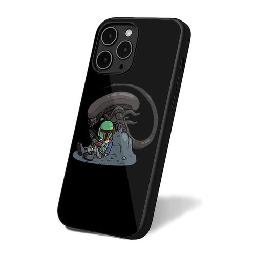 Alien Vs Bounty Hunter iPhone 16 Case Cover