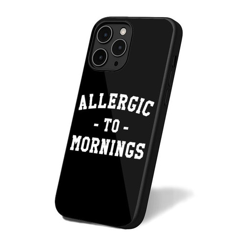 Allergic To Mornings Retro Art Vintage iPhone 16 Case Cover