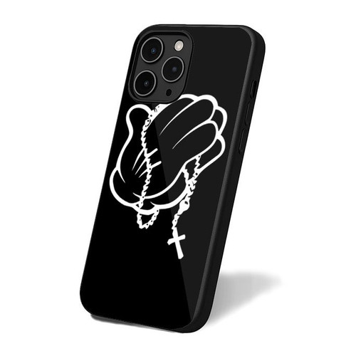 Amen Mickey Hand Rosary iPhone 16 Case Cover