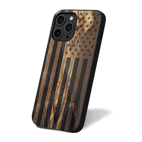 American Flag Camo Black Camouflage Usa Country iPhone 16 Case Cover