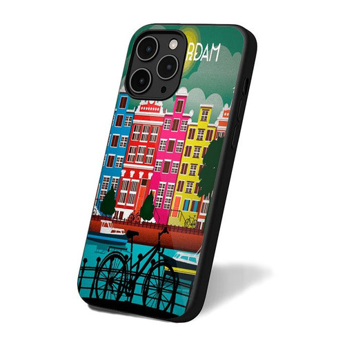 Amsterdam Marijuana Red Light Bike iPhone 16 Case Cover