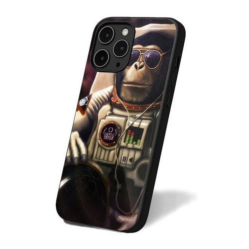 Animal Monkey Space Astronaut Cool Suit Galaxy iPhone 16 Case Cover