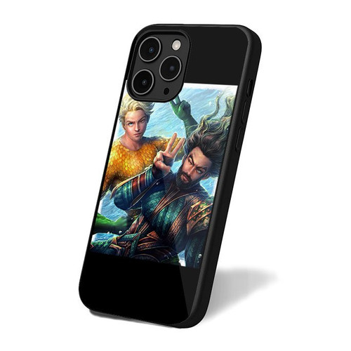 Aquaman Justice League Retro Art Simple iPhone 16 Case Cover