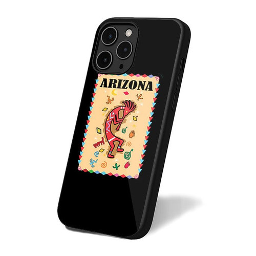 Arizona Kokopelli Trangles Borders iPhone 16 Case Cover