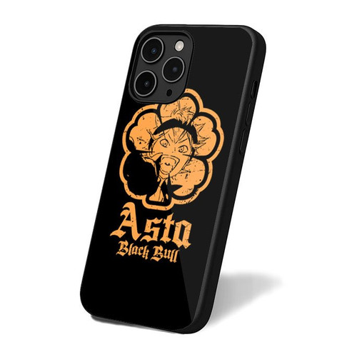 Asta Black Bull Black Clover Anime With Symbol 5 Leaf Clover iPhone 16 Case Cover