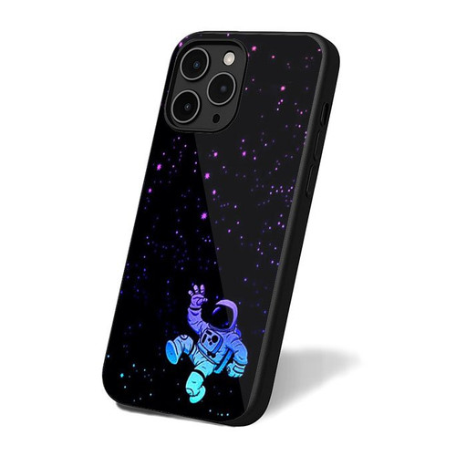 Astronaut In Space Minimalist Bright iPhone 16 Case Cover