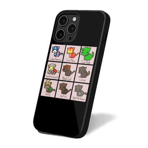 Avengers Cats Funny iPhone 16 Case Cover