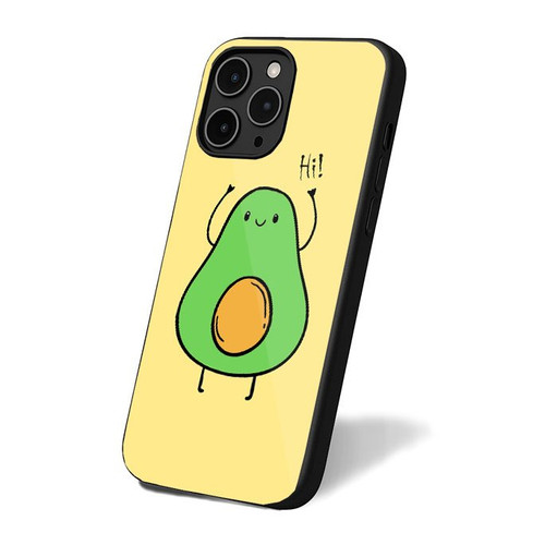 Avocado Cute Soft Yellow Background iPhone 16 Case Cover