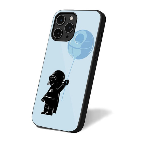 Baby Darth Vader With Death Star Balloon Art iPhone 16 Case Cover
