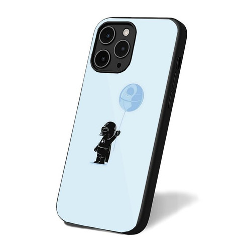 Baby Darth Vader With Death Star Balloon iPhone 16 Case Cover