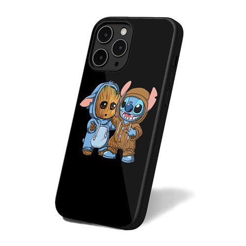 Baby Groot Stitch iPhone 16 Case Cover