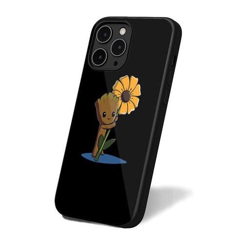 Baby Groot Sunflower iPhone 16 Case Cover