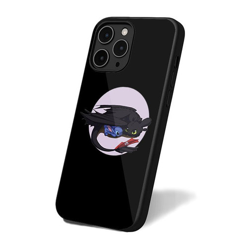 Baby Toothless Dragon And Stitch 2 iPhone 16 Case Cover
