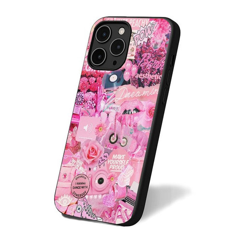 Baddie Wallpaper Pink Girl iPhone 16 Case Cover