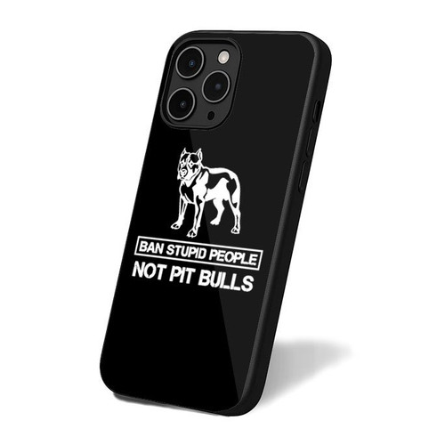 Ban Stupid People Not Pit Bulls iPhone 16 Case Cover