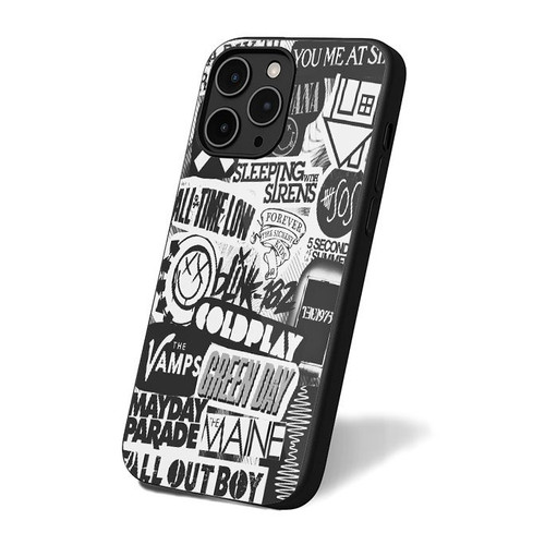 Band Logo Collage iPhone 16 Case Cover