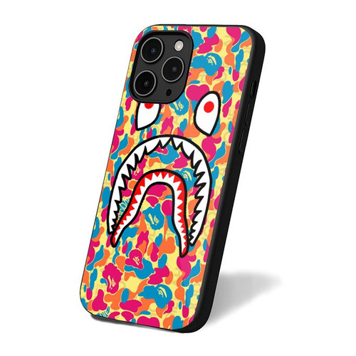 Bape Shark Rainbow iPhone 16 Case Cover
