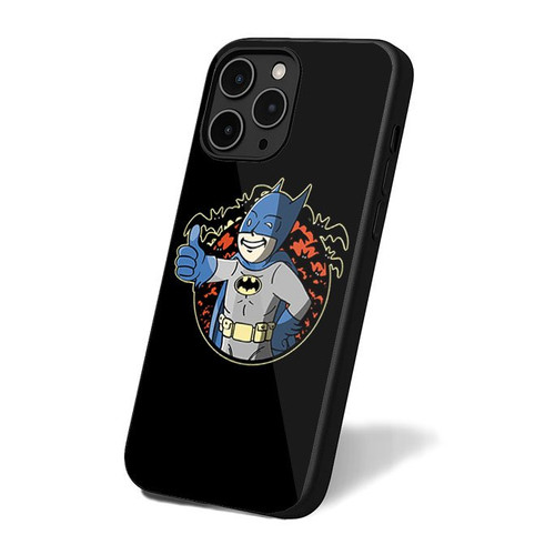Batman Vault Boy Fallout Funny Parody iPhone 16 Case Cover