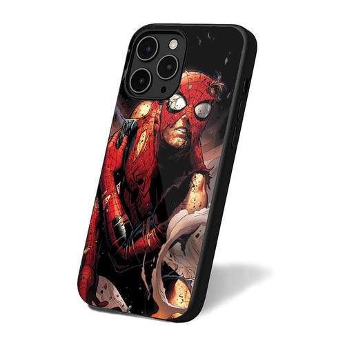 Battle Damaged Spiderman Marvel iPhone 16 Case Cover
