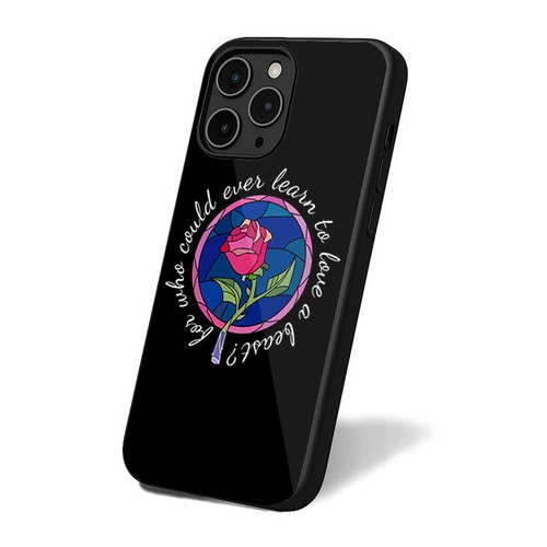 Beauty And The Beast Rose Quote iPhone 16 Case Cover