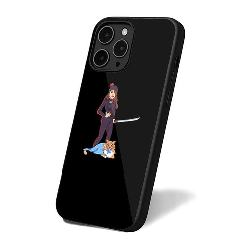 Birthday Commissions Black Jumpsuit With Orange Cat iPhone 16 Case Cover