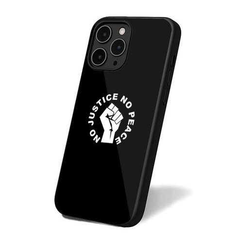 Black Lives Matter Justice No Peace iPhone 16 Case Cover